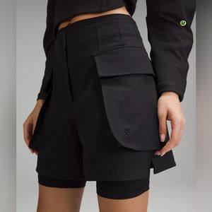 lululemon Relaxed-Fit Super-High-Rise Cargo Short 4”